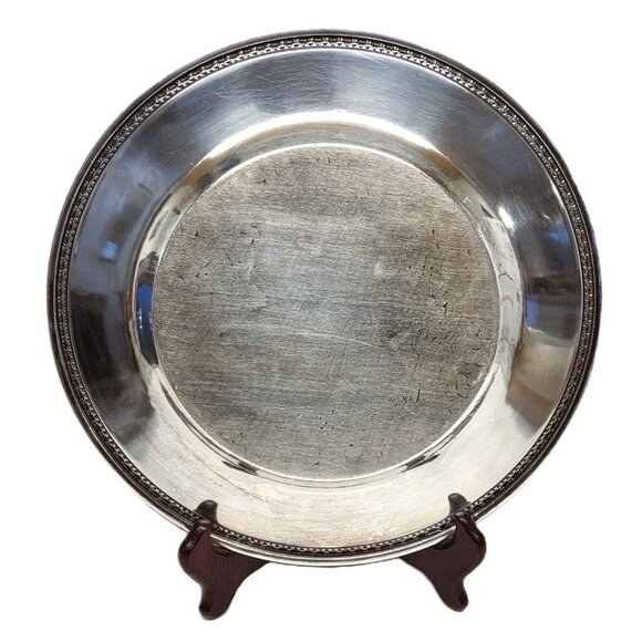 Empire Silver Company Round Serving Silverplate Tray Dish Platter 10" ESC 377 - Picture 6 of 6